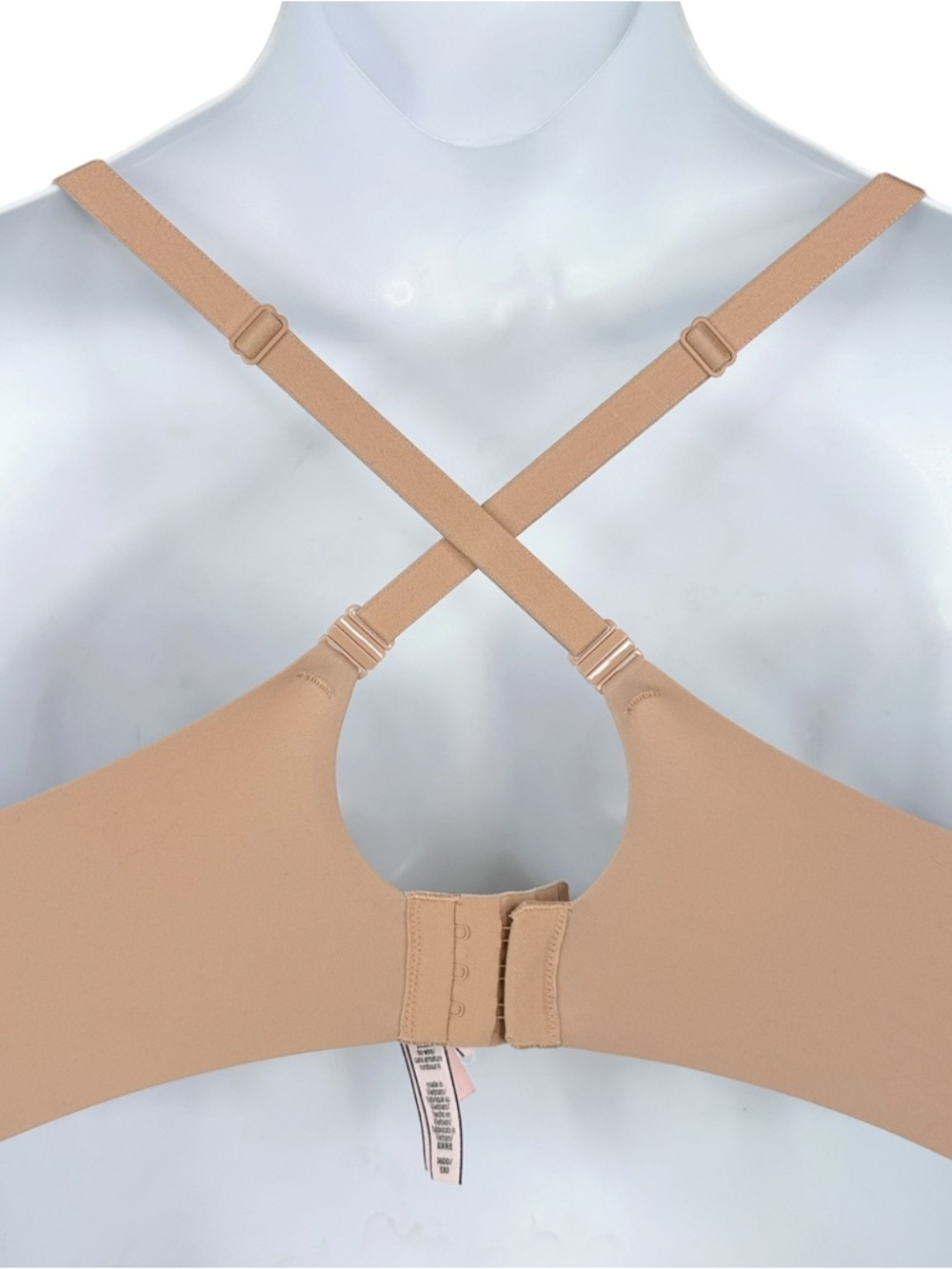 Victoria's Secret Padded No-Wire Bra sz 36DD * Incredible Wireless Beige Nude - Picture 4 of 6